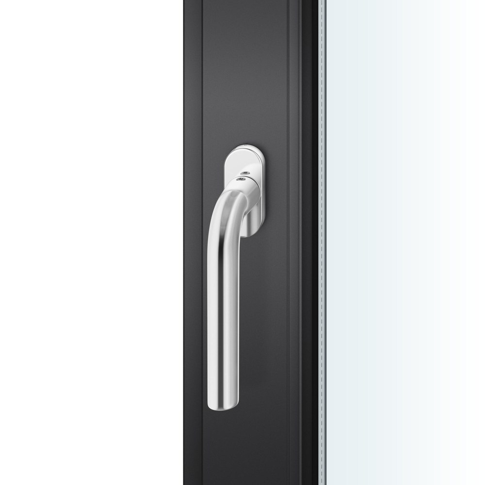 FSB Fenstergriff 34 1075, Standard, schmal oval,Vierkant 7/24-38, edelstahl poliert