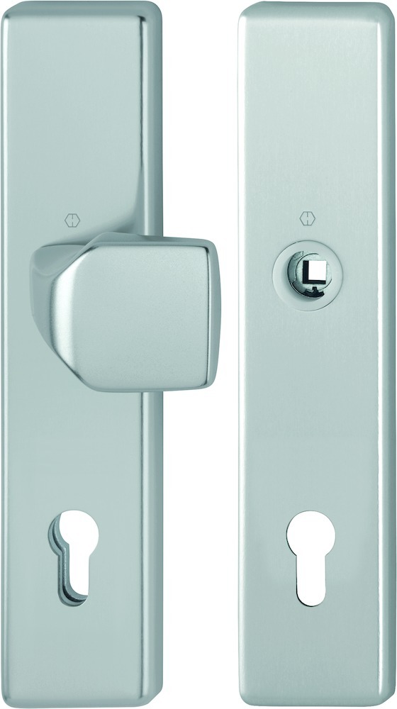 HOPPE Sicherheits-Wechselgarnitur 61G/2221/2210,LS eck.,12mm,ES1/PZ92/10/8,F9,TS67-77