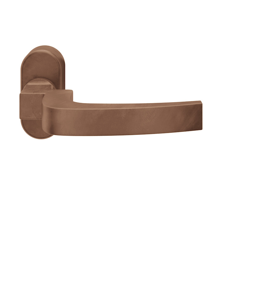 FSB Drücker-Halbgarnitur ohne Schlüsselrosette 06 1163, oval, VK 8 mm, Bronze