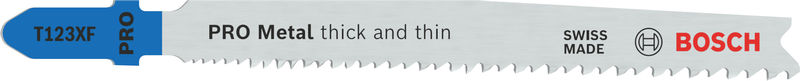 Bosch PRO Metal thick and thin T123XF Stichsägeblatt, 100 mm, 3-tlg.