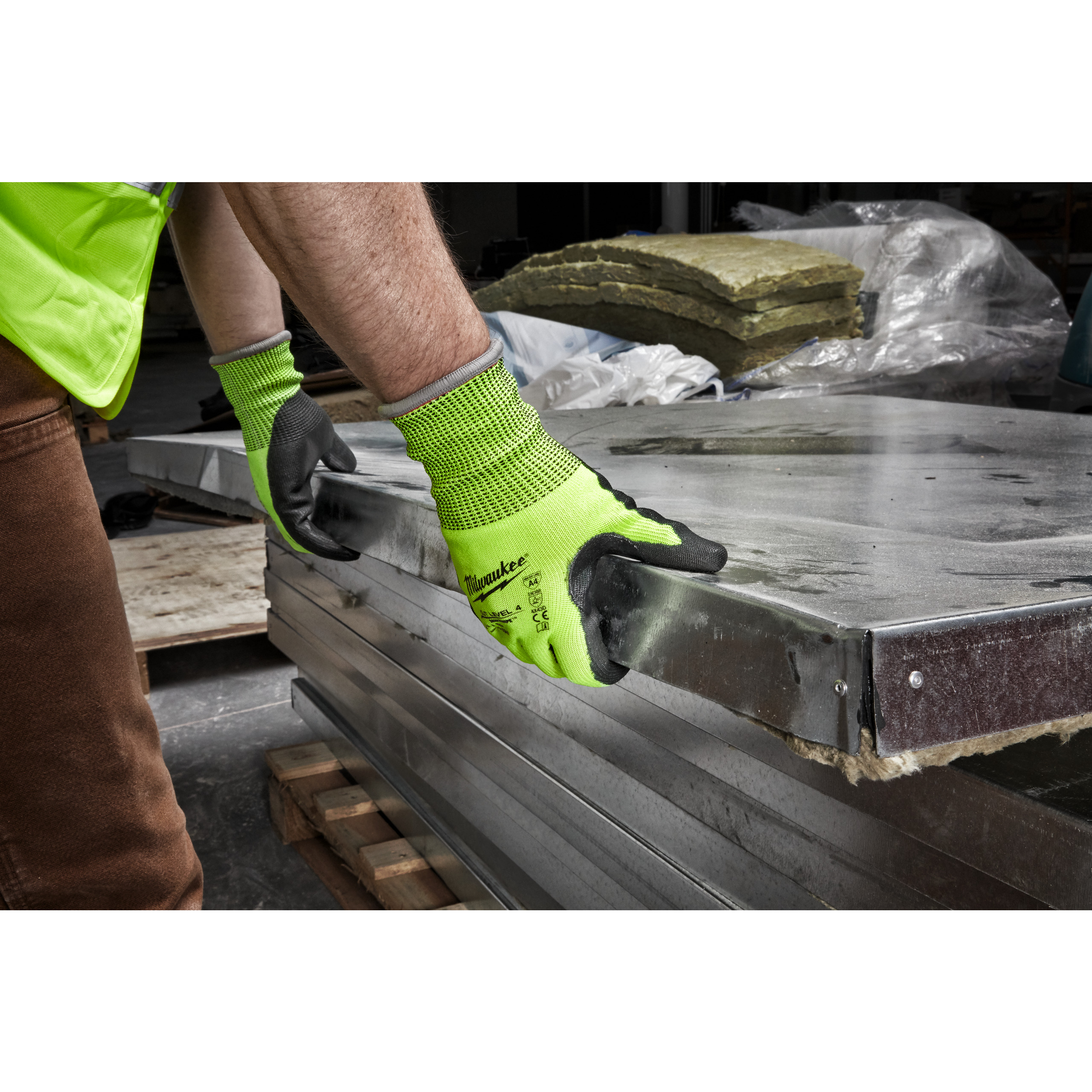 Milwaukee Schnittschutzhandschuhe Größe 7 (S) Hi-Vis Klasse 4/D