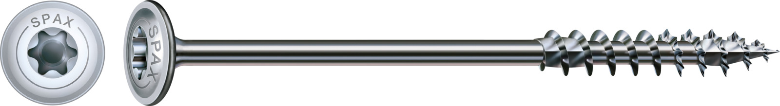 SPAX Holzbauschraube WIROX - Teilgewinde, Tellerkopf, T-STAR plus, 4CUT, WIROX