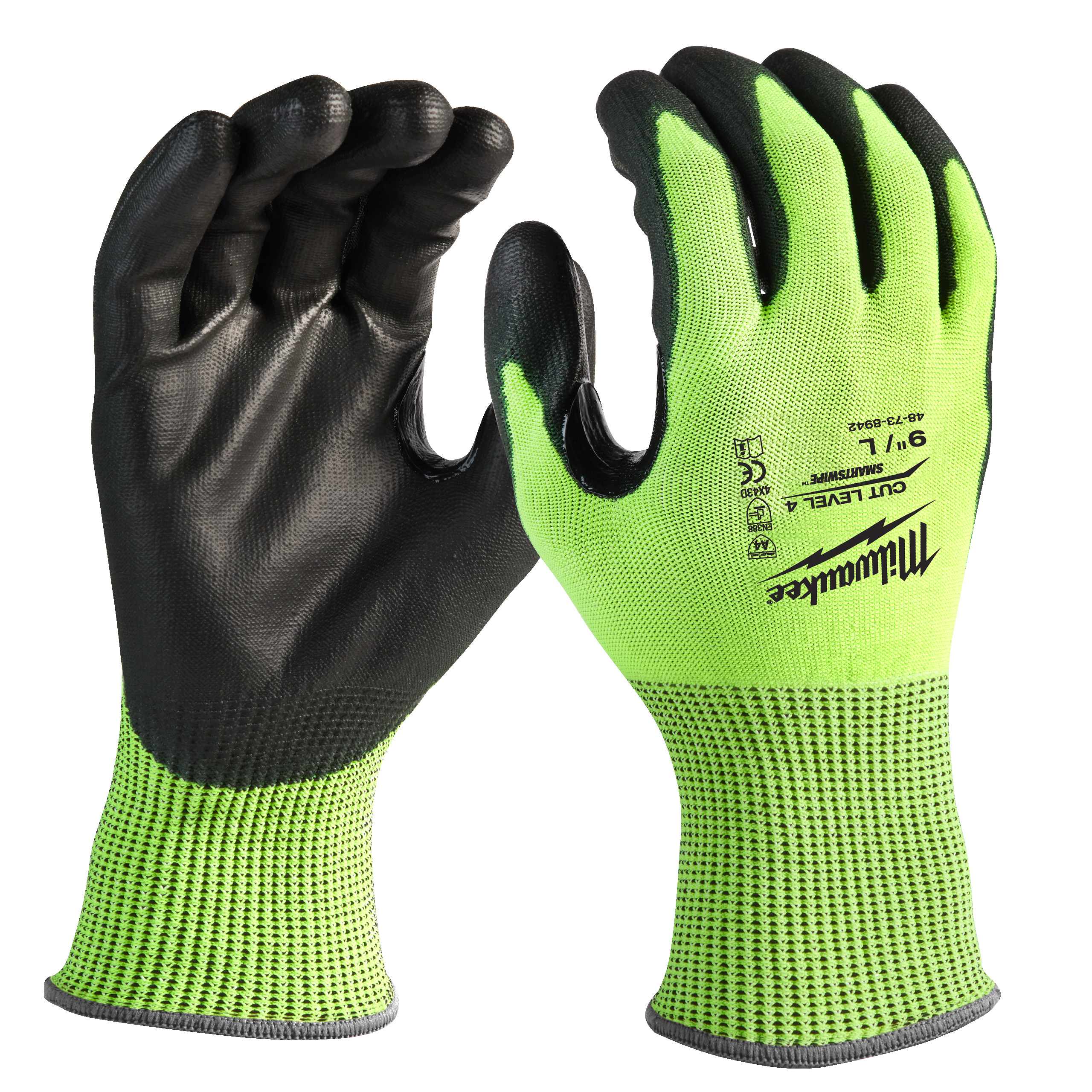 Milwaukee Schnittschutzhandschuhe Größe 9 (L) Hi-Vis Klasse 4/D