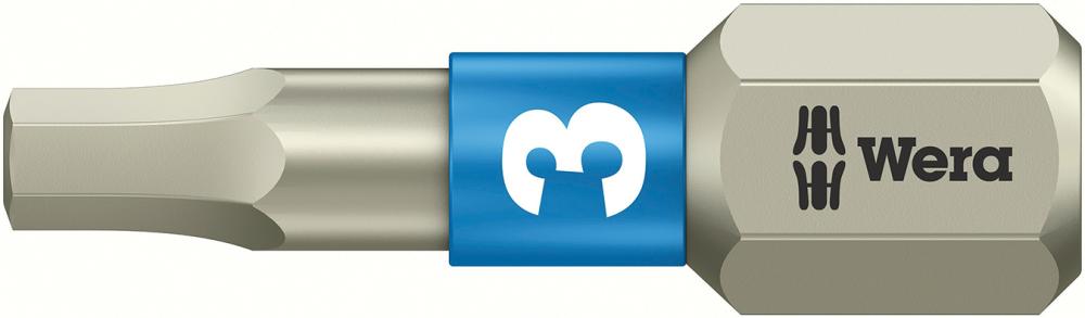 Bit, Edelstahl mit Torsionsbereich, 25 mm lang, für Innen-6-kant-Schrauben 1/4"
