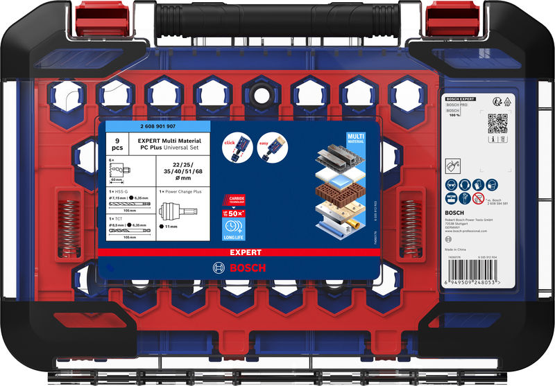 Produktbild Verpackung, Kofferwerkzeug, Schraubendreher-Set, Bitset, Kunststoffkoffer, Schraubenbits