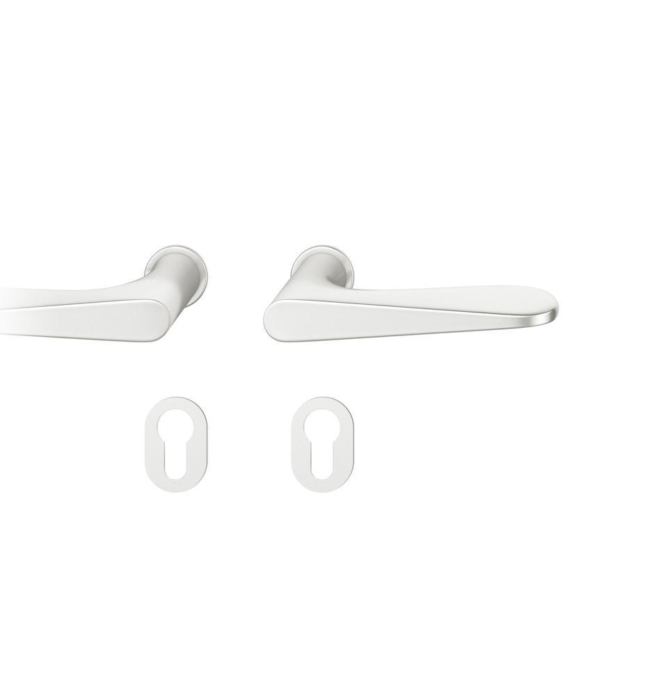 FSB Steckgriff-Drückergarnitur mit Rosetten 15 1144, rund, VK 8,5 mm, Aluminium