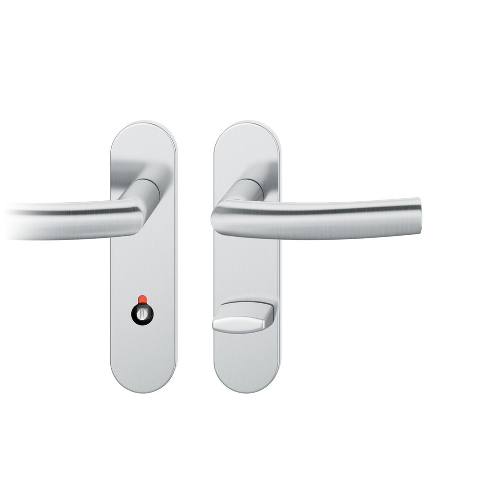 FSB Drückergarnitur mit Kurzschild 72 1107, AGL 3, Edelstahl