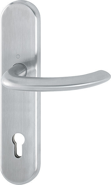 HOPPE Drücker-Halbgarnitur Marseille mit Langschild E1138F/3310, 10/92 mm, Edelstahl