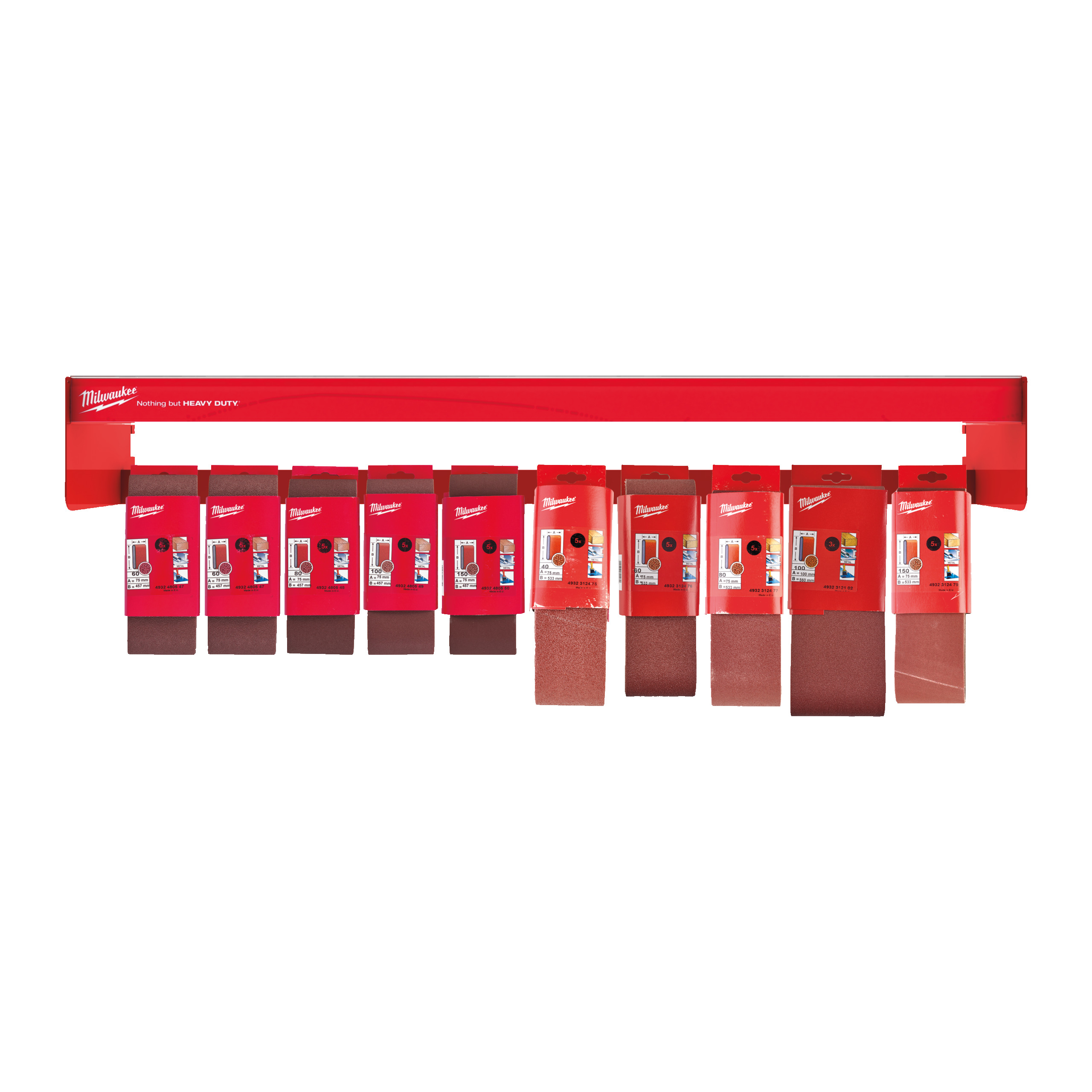 Milwaukee Schleifband für Bandschleifer 75 mm 1 m Modul