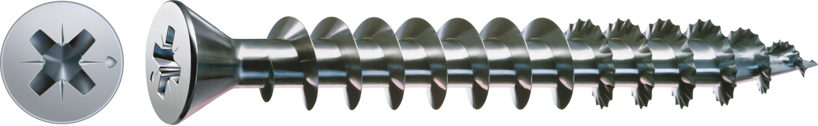 Schraube, Schraubenschaft, Kreuzantrieb, Metallschraube, Schneidemechanik