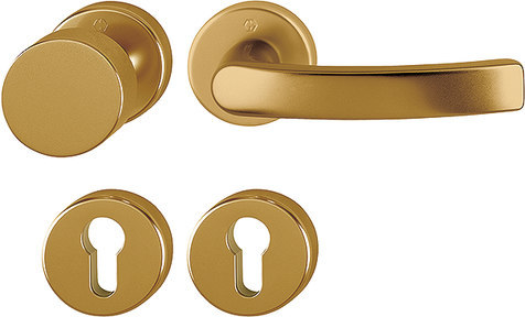 Türknopf, Griff, Schlossrosette, Türgriff, Messing