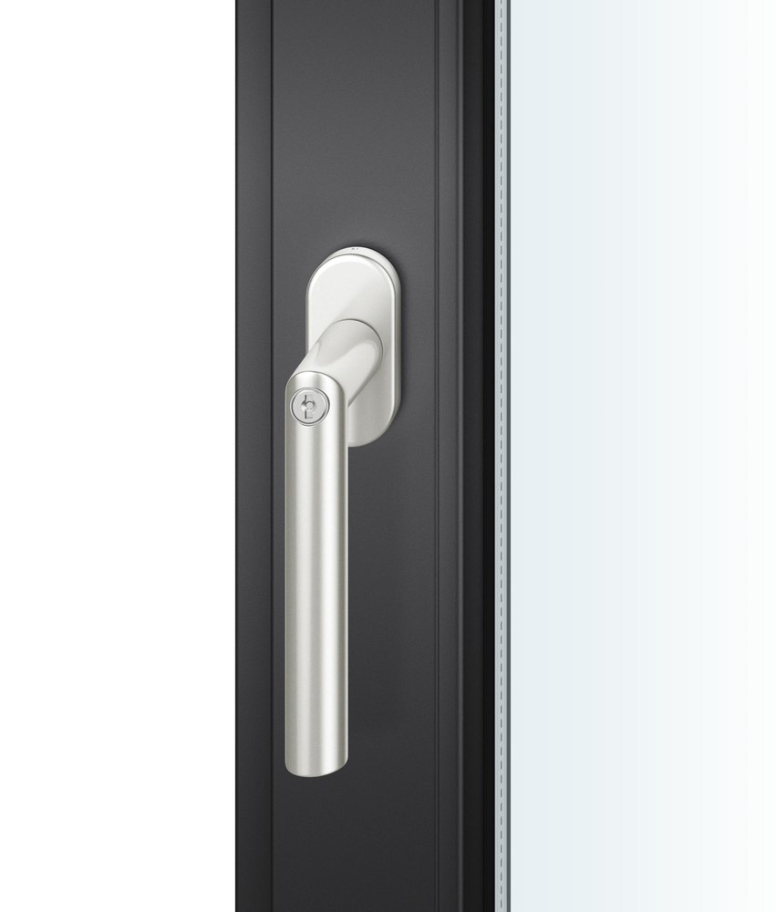 Türgriff, Türdrücker, Haustürgriff, Metallgriff, Schwarz