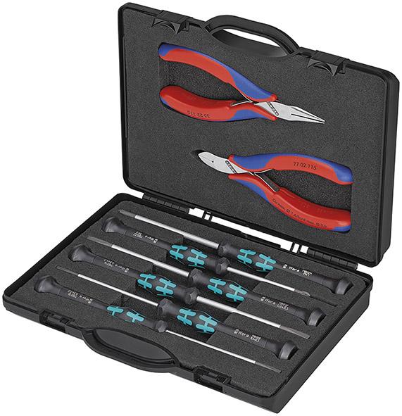 KNIPEX Zangen-Set  Elektronik 8-teilig