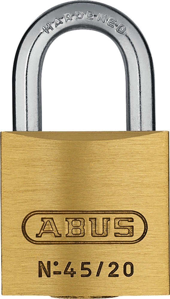 ABUS  Zylindervorhangschloss 45, Messing massiv