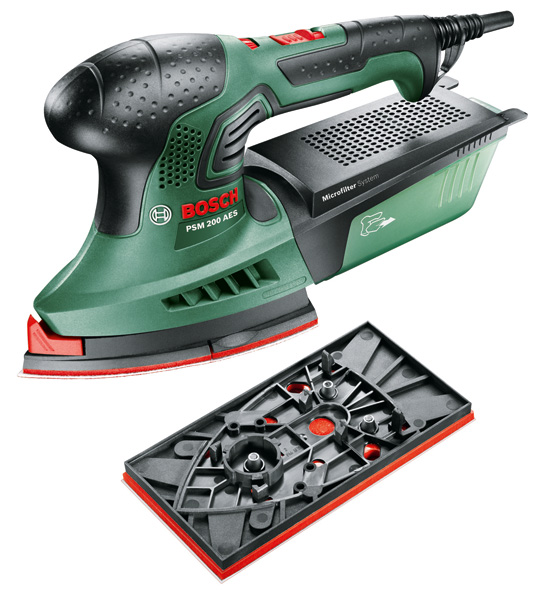 Produktbild, Schleifer, Ornamenten-Schleifer, Akku-Schleifer, Bosch, Vollständiges Set