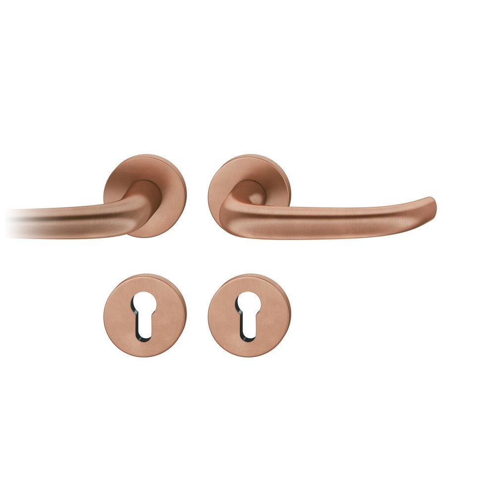 FSB FH Drückergarnitur mit Rosetten 79 1053, rund, mit Nocken, VK 9, AGL3, Bronze