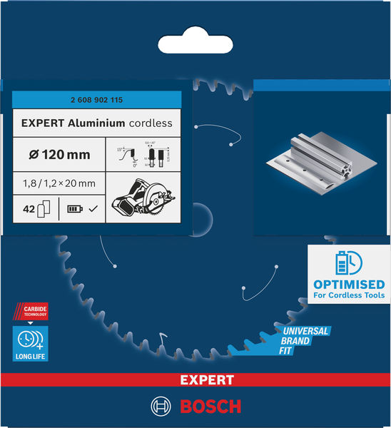 Produktbild Verpackung, Aluminium, Kabellos, Ø120mm, Sägedefekt, Werkzeugzubehör