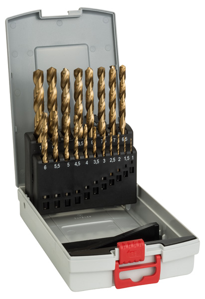Bosch 19-tlg. ProBox -Set HSS-TiN, 110 mm
