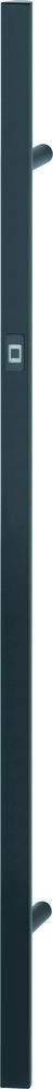HOPPE Stoßgriff E5091BC,Fingerscan,Stütze gerade, BA 1.000mm, L 1.400mm, schwarz matt