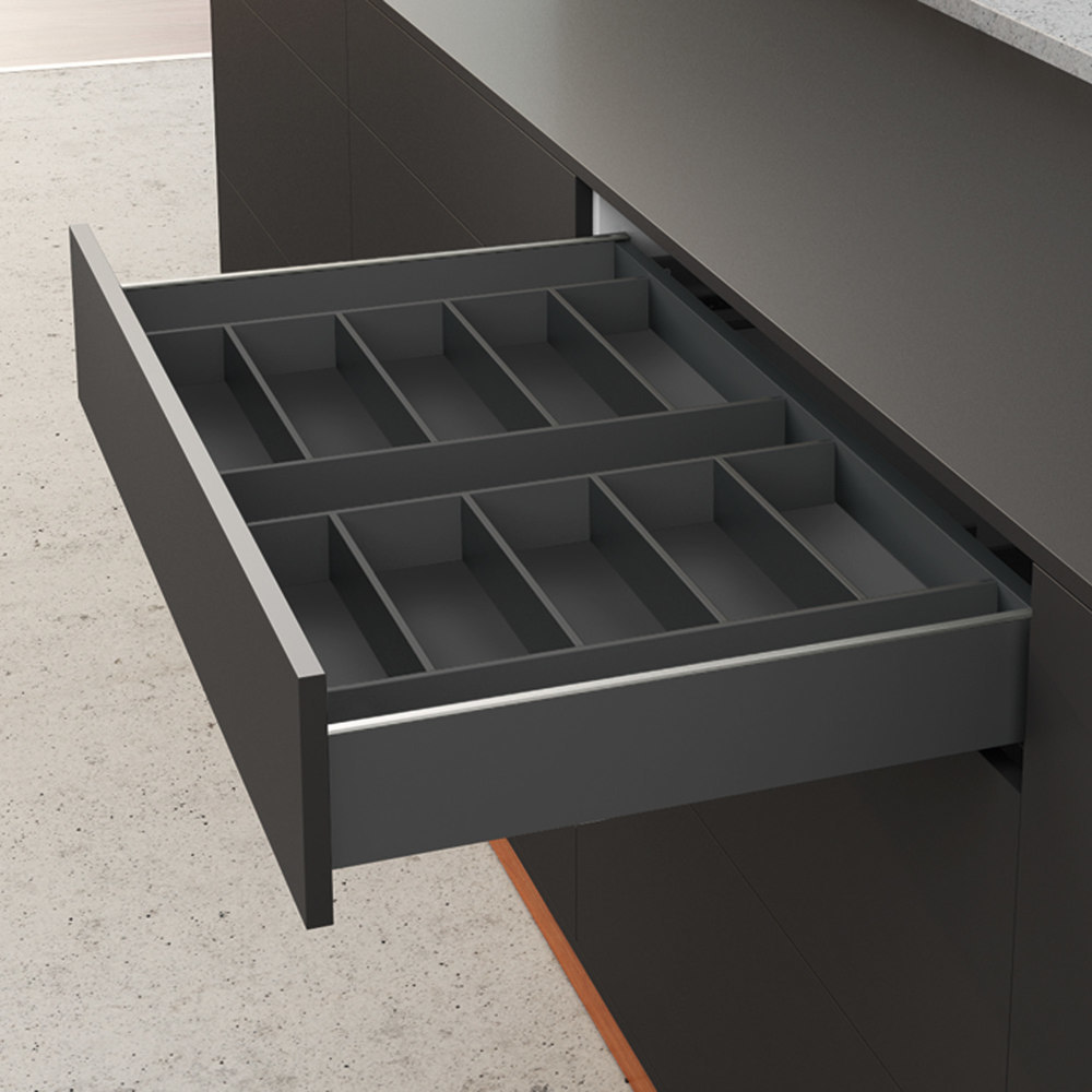 Hettich Möbel-Schubkasteninnenorganisation OrgaTray 630, Korpusb. 400mm, B 270mm, H 43mm, T 500mm