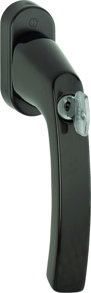 HOPPE Fenstergriff Liège 0540S/U26, abschließbar, oval,7/43,F8707