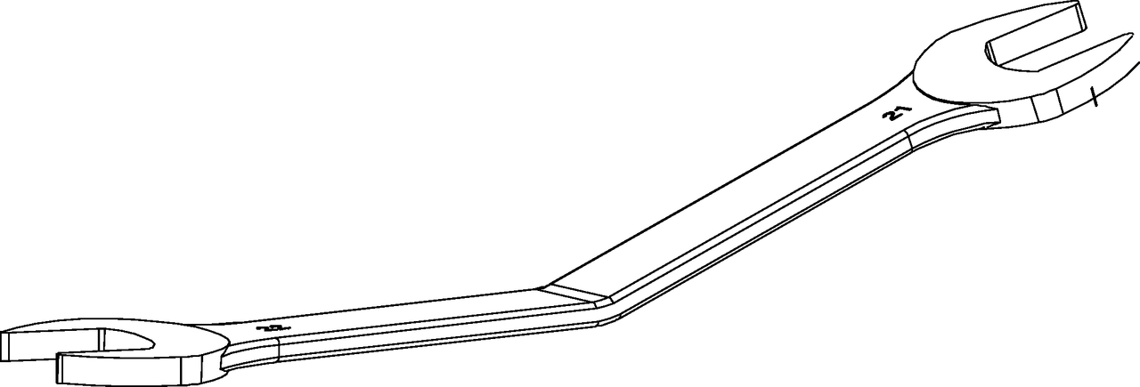 Strichzeichnung, Schraubenschlüssel