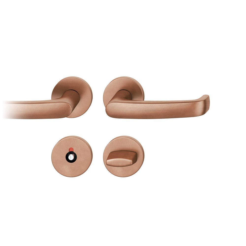 FSB Drückergarnitur mit Rosetten 72 1045, rund, mit Nocken, VK 8, AGL3, Bronze