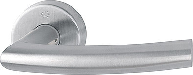 HOPPE Drücker-Halbgarnitur Trondheim ohne Schlüsselrosette E1430Z/42H, ohne Stütznocken, Edelstahl