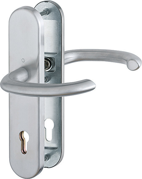 HOPPE FH AP Schutz-Drückergarnitur Marseille mit Langschild FS-E1138F/3331/3310, Edelstahl