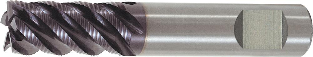 Vollhartmetall-Schruppenfräser – lang, Typ HR, Werksnorm, VHM, Oberfläche TiAlN-beschichtet, für die INOX-Bearbeitung