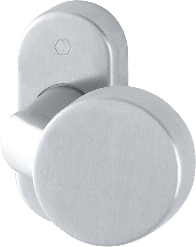 HOPPE Knopf auf Rosette E58G/55, feststehend, Edelstahl