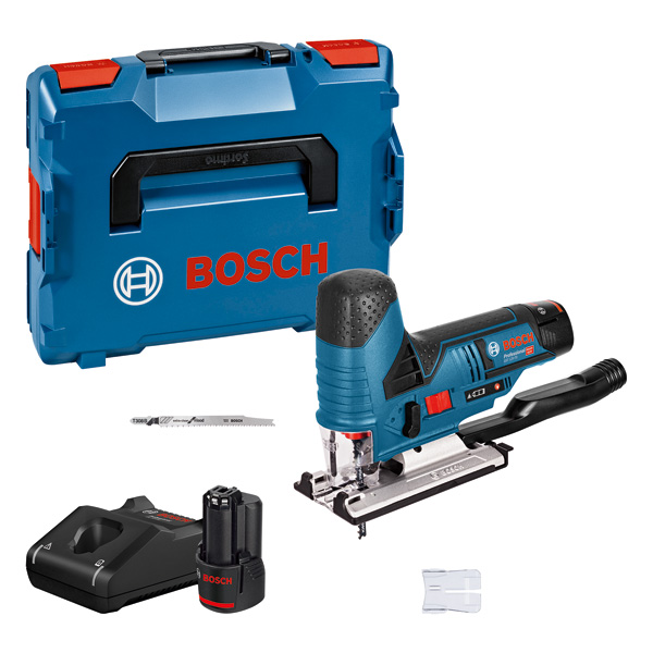 Bosch Akku-Stichsäge GST 12V-70, mit 2 x 3.0 Ah Li-Ion Akku, L-BOXX