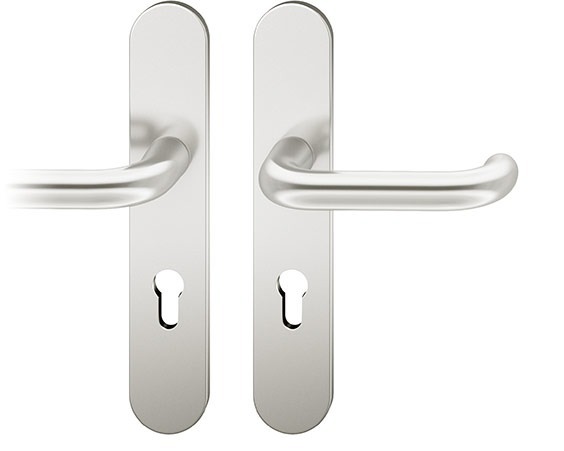 FSB Wechselgarnitur mit Langschild 12 1146, ASL, VK 8, oval, mit Nocken, ZT, Aluminium