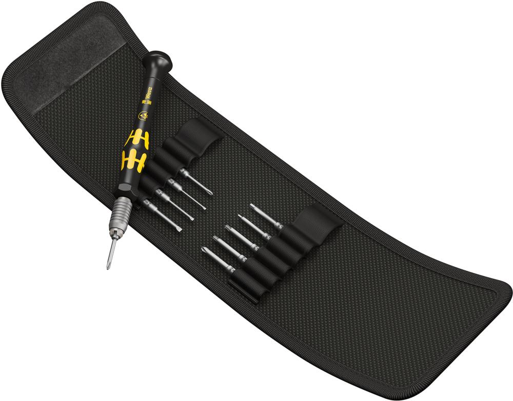 WERA Elektronik-Schraubendreher-Satz  ESD mit Wechselklingen 11-teilig