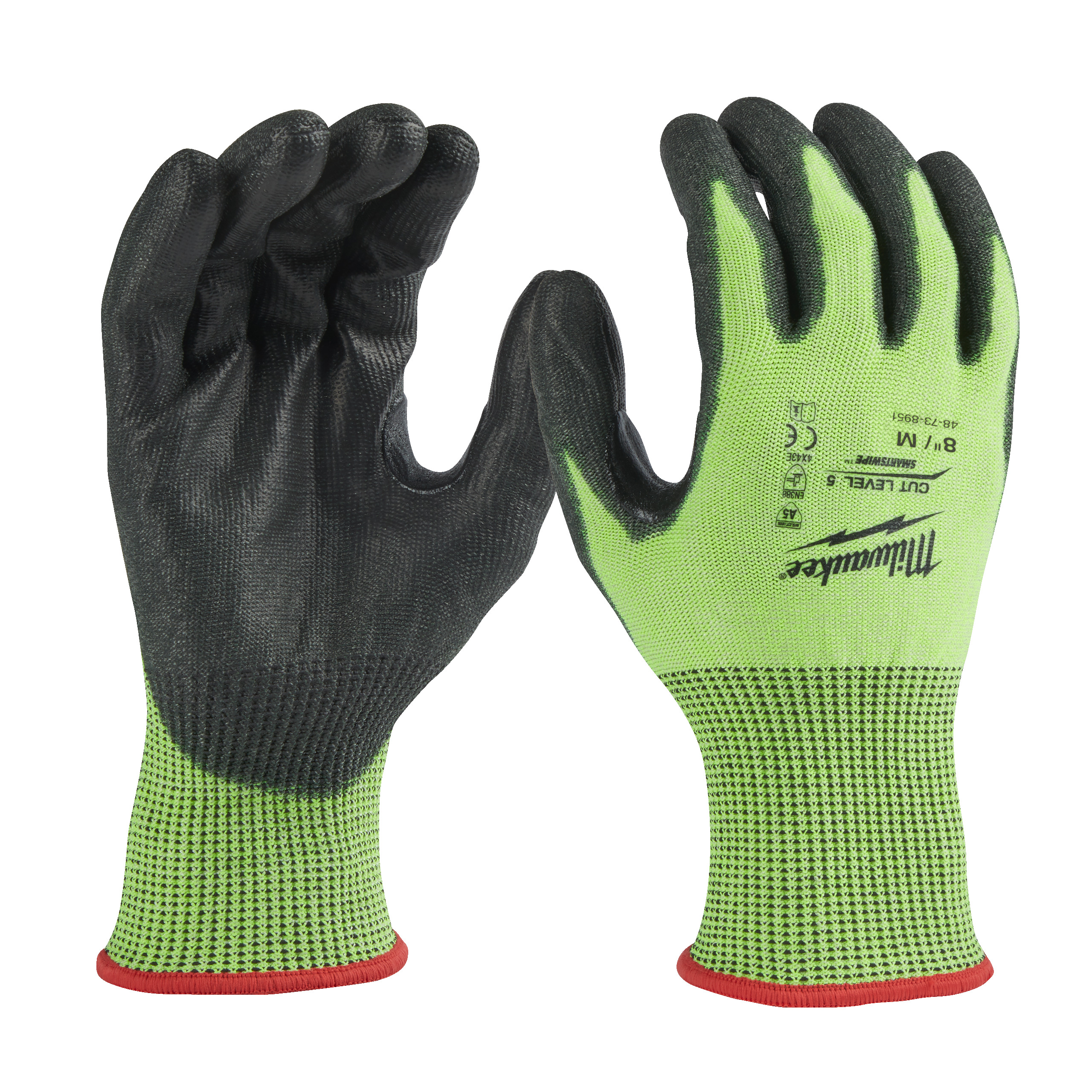 Milwaukee Schnittschutzhandschuhe Größe 8 (M) Hi-Vis Klasse 5/E