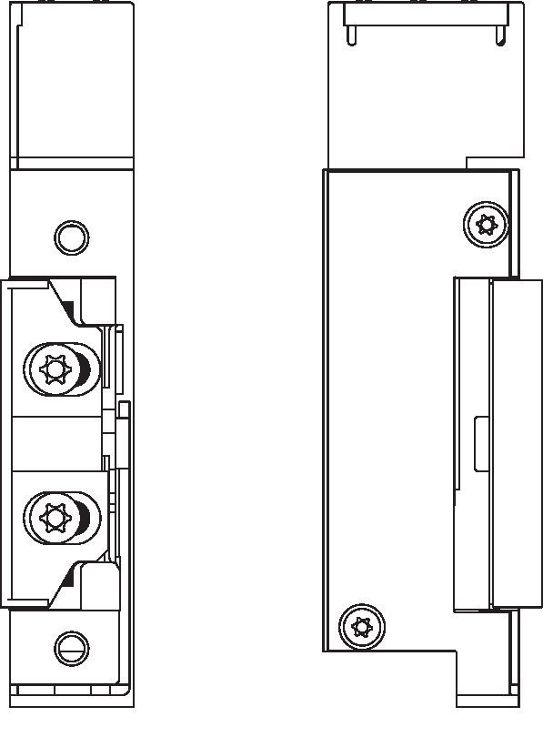 elektrisches Bauteil, Leitungsschutzschalter, Schalter, Klemmenblock, Montageschrauben