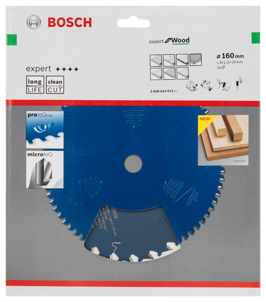 Bosch Kreissägeblatt Expert for Wood, 150 x 20 x 2,6 mm, 24
