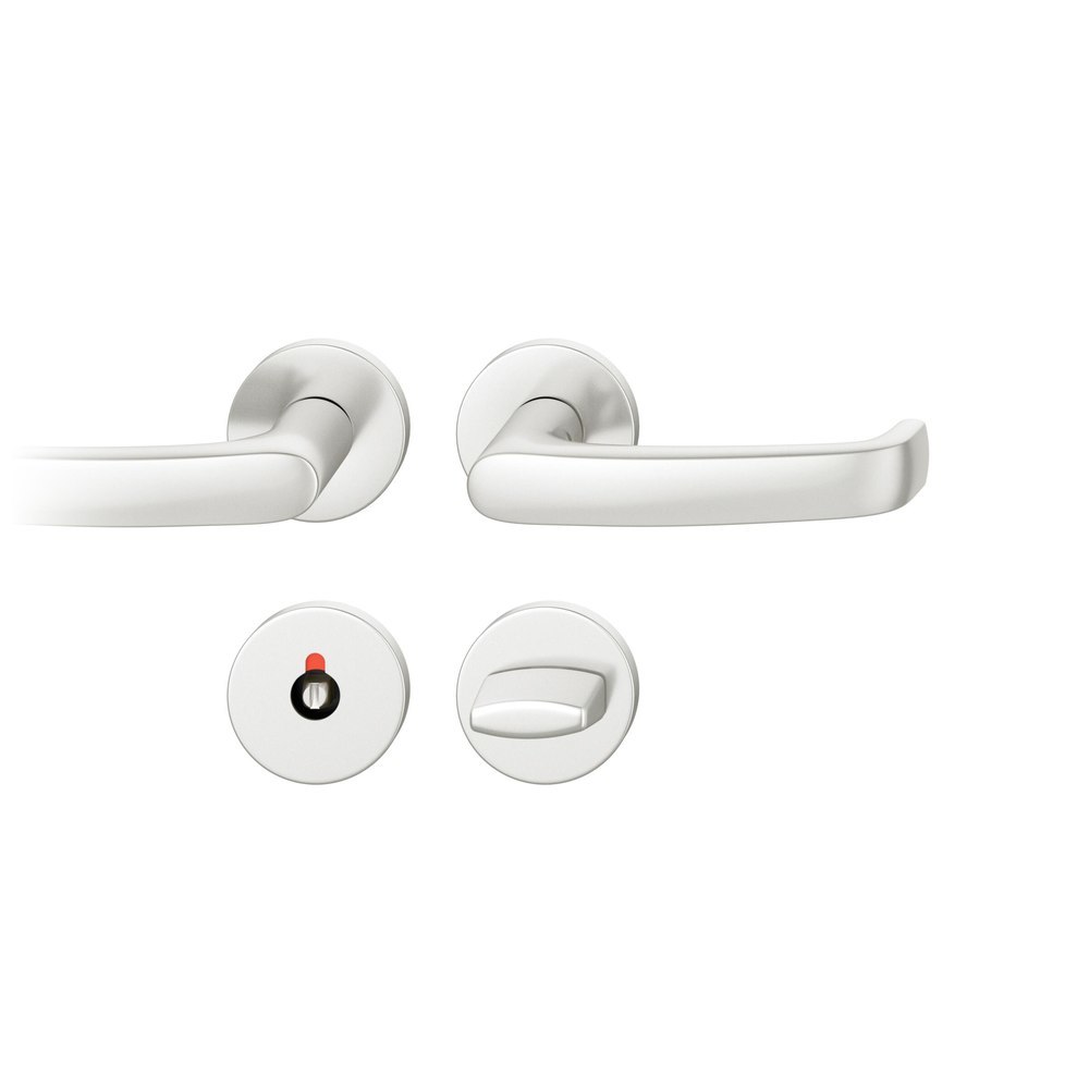 FSB Drückergarnitur mit Rosetten 72 1045, rund, mit Nocken, VK 8, AGL3, Aluminium