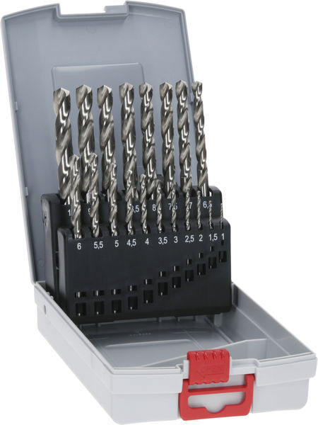 Bosch PRO Metal HSS-G Spiralbohrer-Set, 19-tlg.