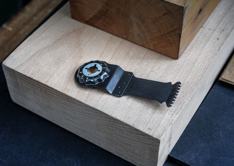 Detailbild, Multitool, Rotary cutter, Ausschnitthaken, Klingenwerkzeug, Holzschnittklinge