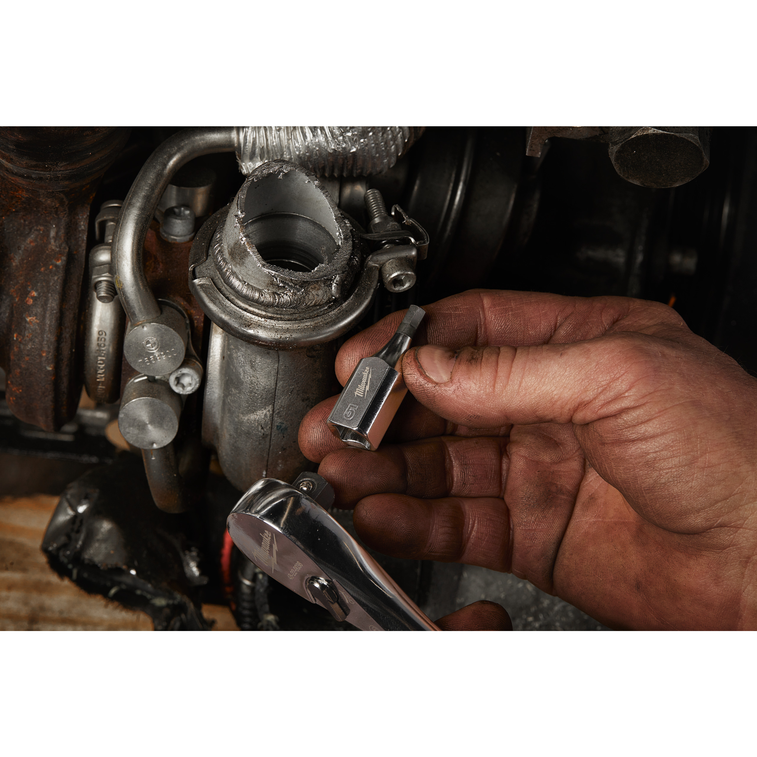 Milwaukee Bit-Steckschlüsseleinsatz-Set 3/8 Zoll 11-teilig Innensechskant Bit-Steckschlüsseleinsatz metrisch 3/8" Set