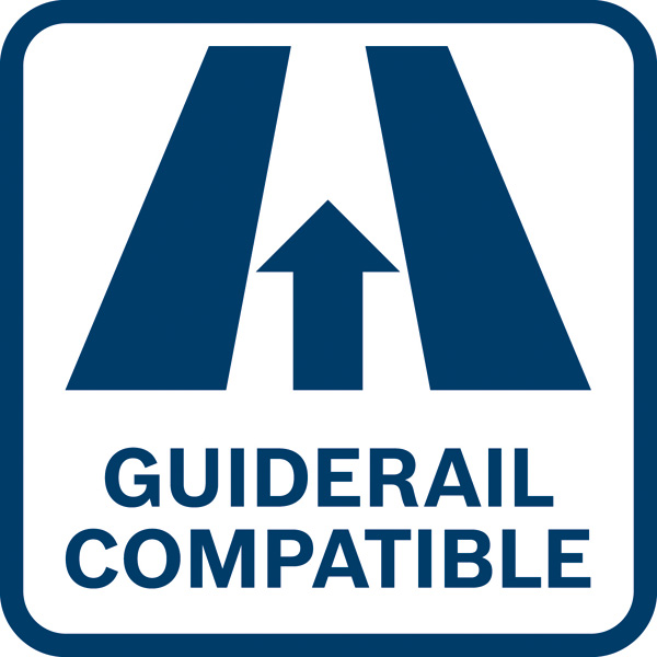 Symbol, Guidance, Schienen, Aufwärts-Pfeil, blaues Logo, Zugkompatibel