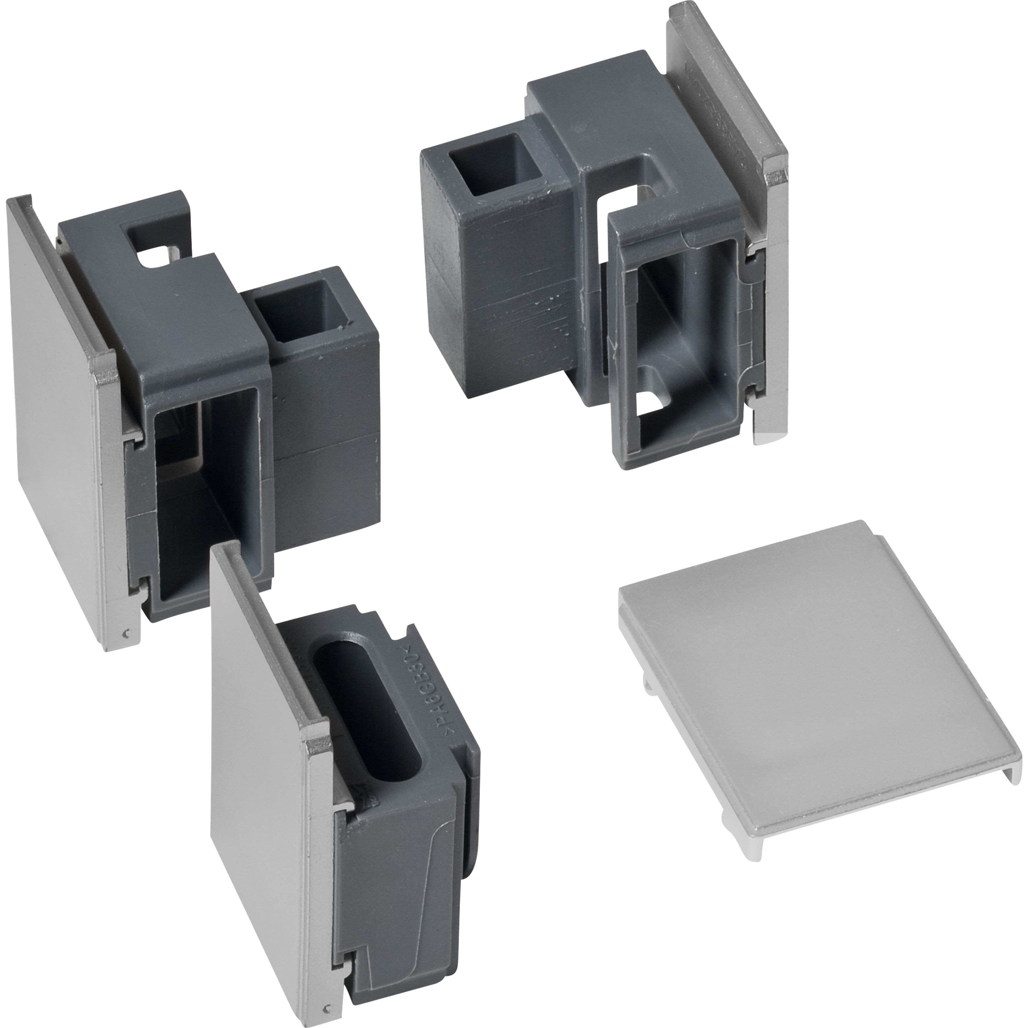 dormakaba Endkappen-Set G-EMF/G-EMR (140°), Aluminium