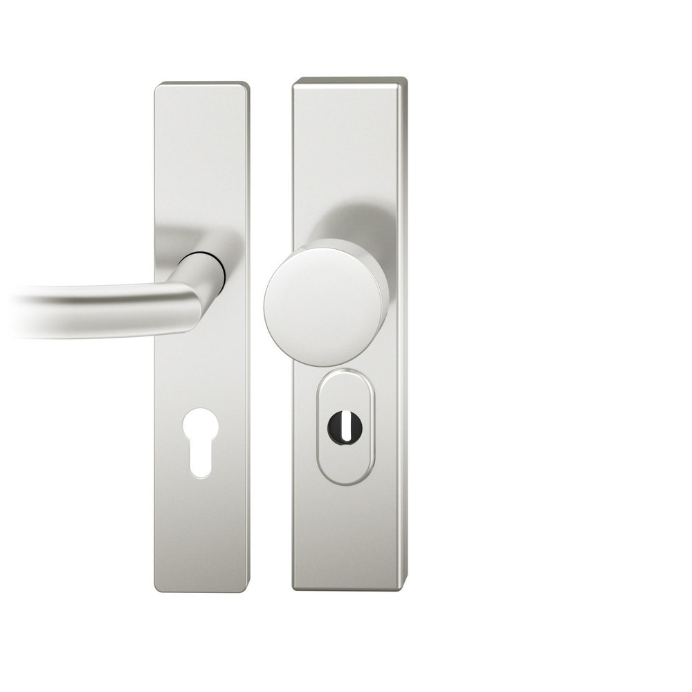 FSB Schutz-Wechselgarnitur mit Langschild 73 7376, eckig, VK 8 mm, 15 mm, Aluminium