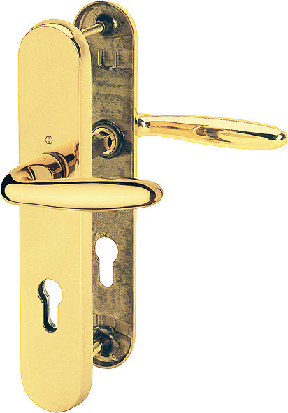 HOPPE Sicherheits-Drückergarnitur Pisa M151/361A/360,LS ov.,12mm/PZ 72/8,F77-R,TS 37-42