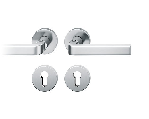 FSB Drückergarnitur ohne Schlüsselrosette 12 1004, VK 8, rund, mit Nocken, Bronze