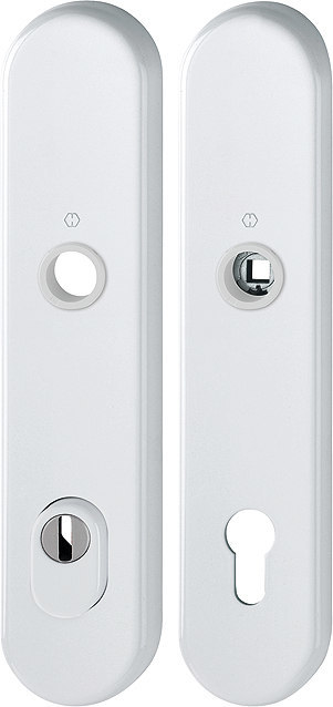 HOPPE Schutz-Langschild 3332ZA/3310 ov.,ES1,ZA/PZ 92/10/8,verkehrsw.,TS 67-77