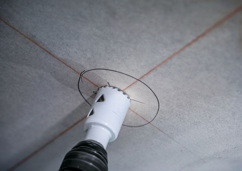 Detailbild, elektrischer bohrer, Bohrer, Schraubendreher, Beton, Werkzeugzubehör