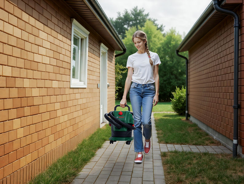 Anwendungsbild, hausbau, garten, gartengeräte, staubsauger, trolley
