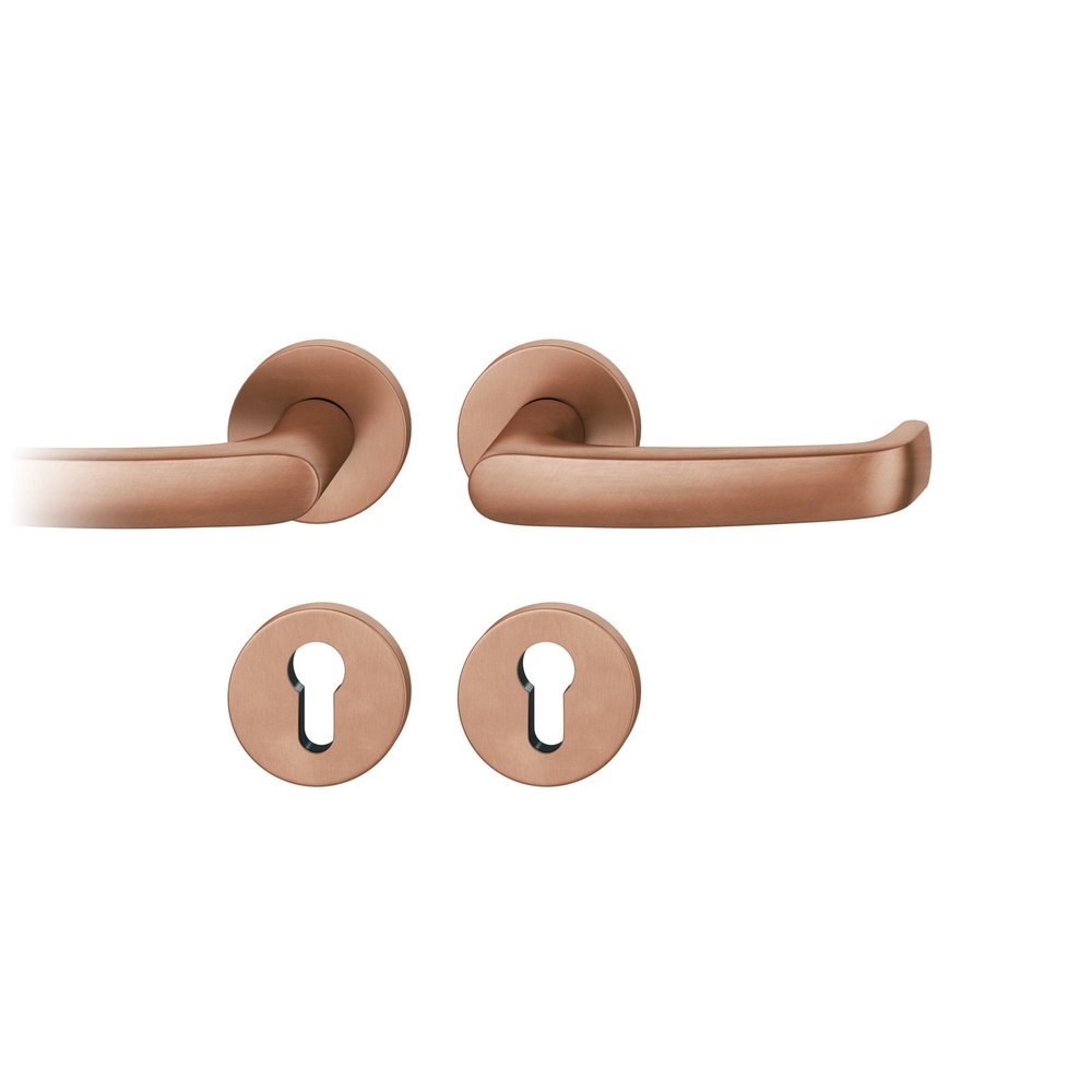 FSB FH Drückergarnitur mit Rosetten 79 1045, rund, mit Nocken, VK 9, AGL3, Bronze